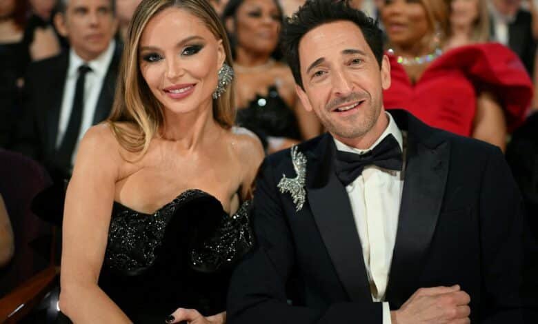 Adrien Brody gives the couple the speech of the Oscars of the Oscar de Georgina Chapman